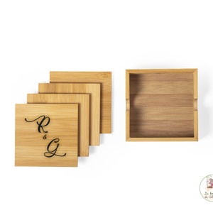Set di 4 sottobicchieri Nature line personalizzato