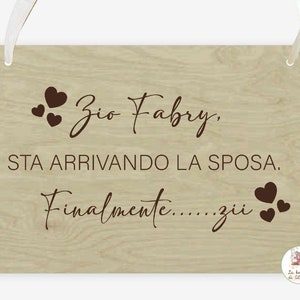 Targa "Arriva la Sposa"