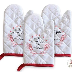 Guanto da cucina personalizzato, regalo alla mamma