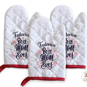 Guanto da cucina personalizzato, regalo alla mamma