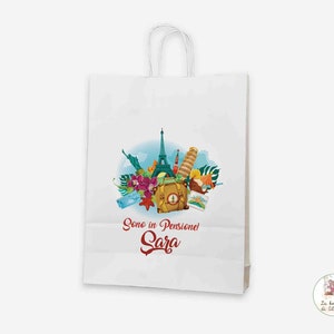 Borsa tote in tela di cotone per pensionati, design retrò - Italia