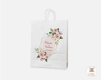 Shopper voor bruiloftsevenemententas met gepersonaliseerde afbeeldingen