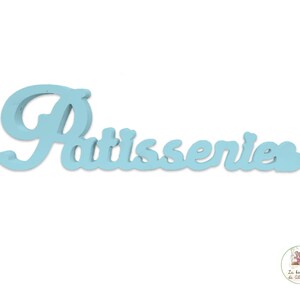 Letras de madeira PATISSERIE com CORAÇÃO, letras decorativas, decoração de casa, letras de madeira, decoração de cozinha, presente original