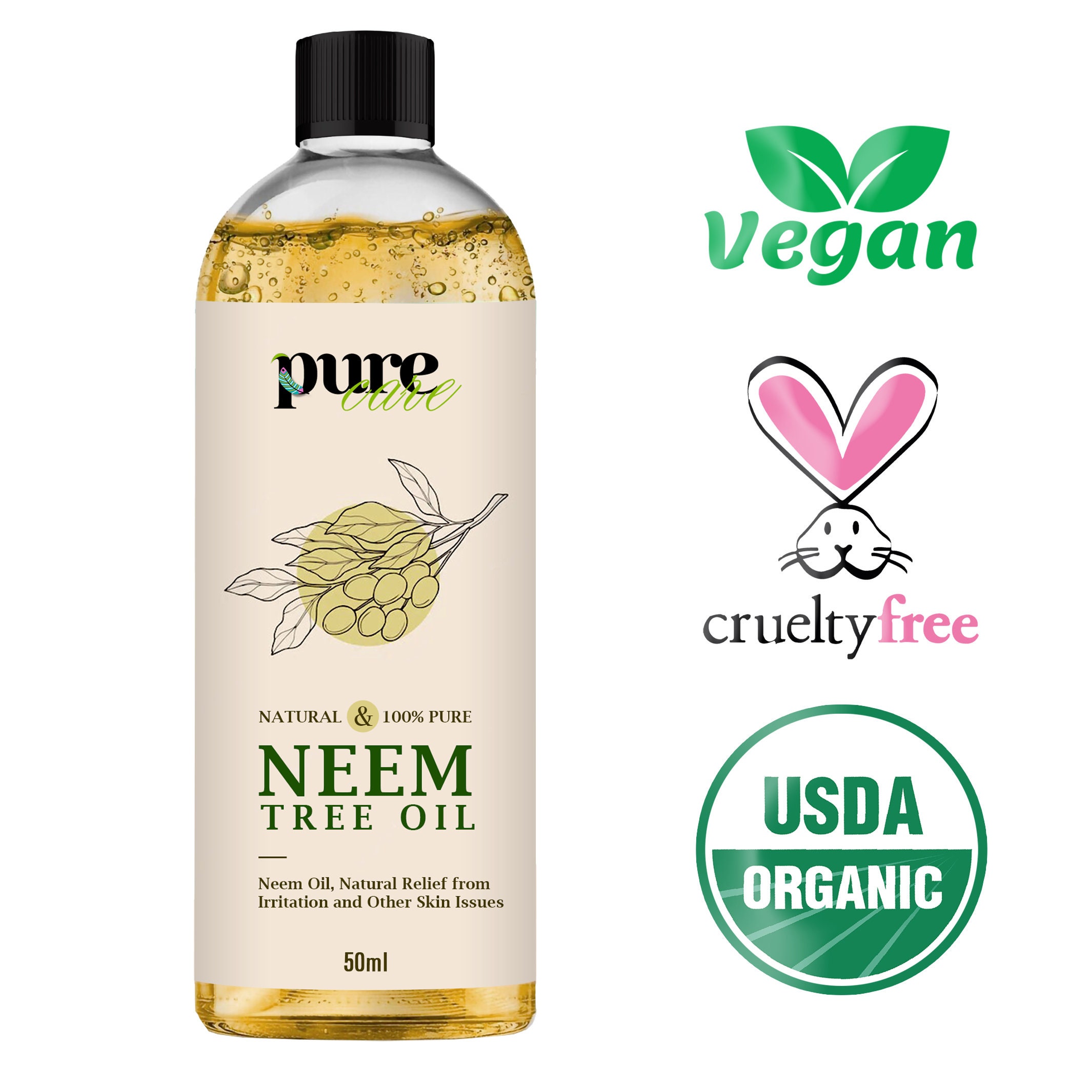 100 Pure Natural Neem Oil UK Fast Delivery 50ML Etsy