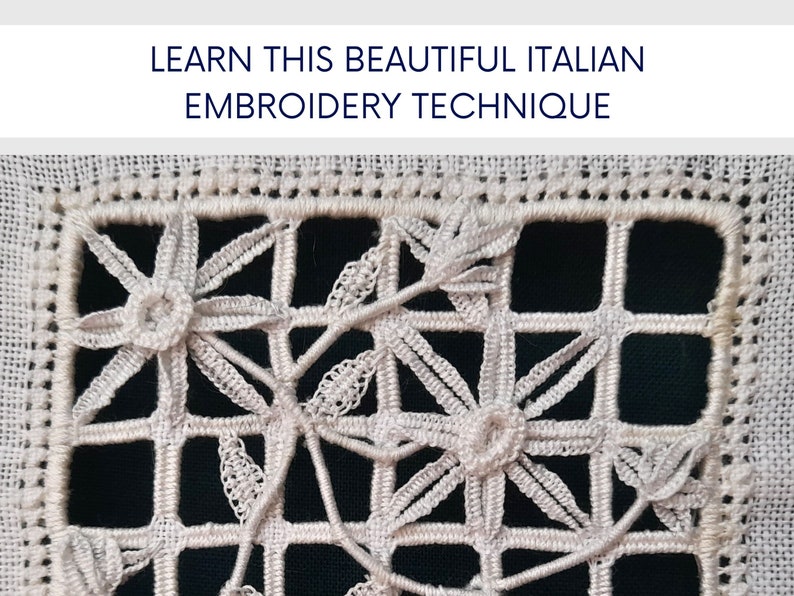 Reticello Floral Daisy Embroidery Pattern With Full Instructions ...
