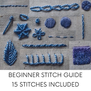 FULL KIT - Beginner's Heart Stitch Sampler/Stitch Along - DIY Embroide –  Bek's Stitches