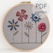 Floral Hand Embroidery Stitch Sampler PDF Pattern, Stitch Guide ...