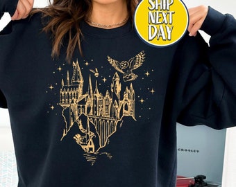 HARRY POTTER Sweatshirt Christmas Sweatshirt Holiday Sweatshirt Winter Sweater Crewneck Sweatshirts Etsy