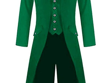 green tailcoat jacket