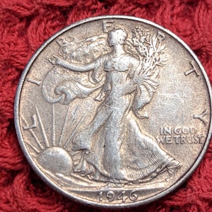 1946 s liberty walking half dollar