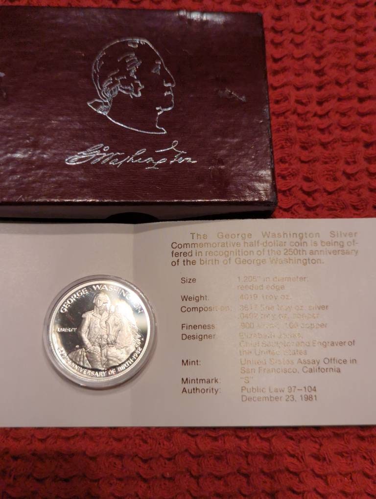 1982 george washington half dollar - Etsy 日本