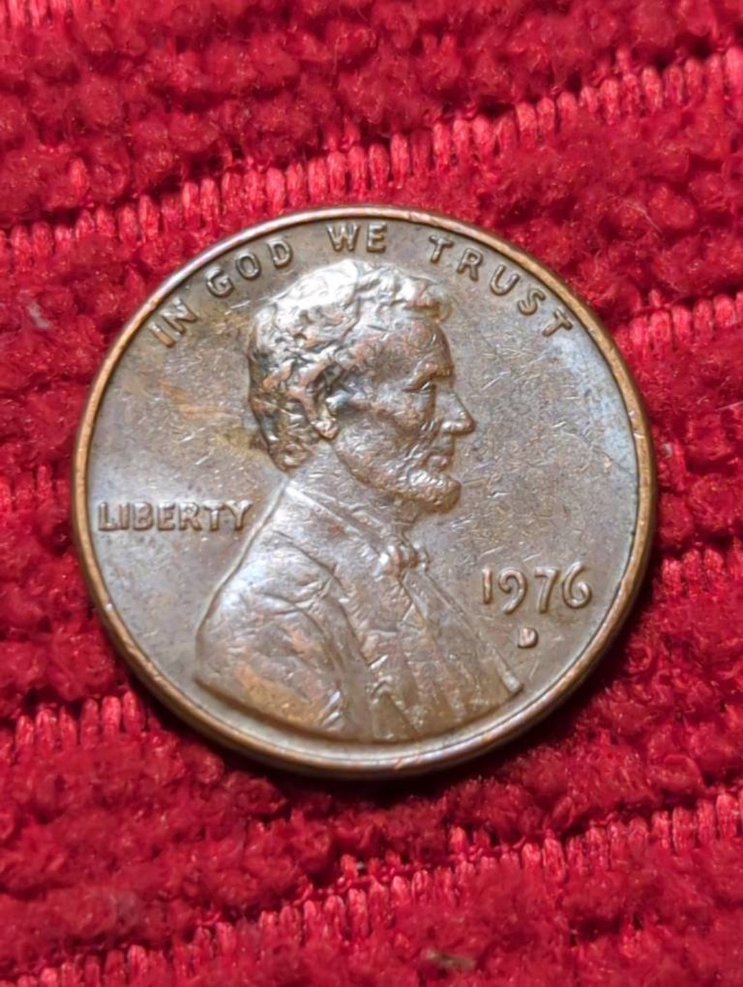 1976 D Penny Error - Etsy
