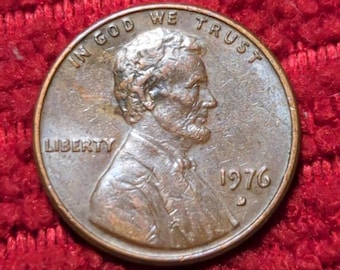 希少な 1968 年 D ミントマーク リンカーン ペニー米国コインを