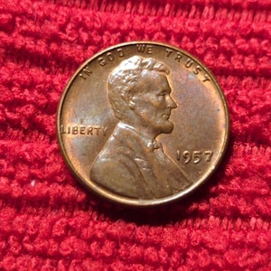 1957 Lincoln penny error
