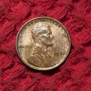 1928 Lincoln cent error