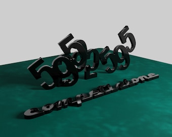 595 Competition - Plexiglass adhesive lettering