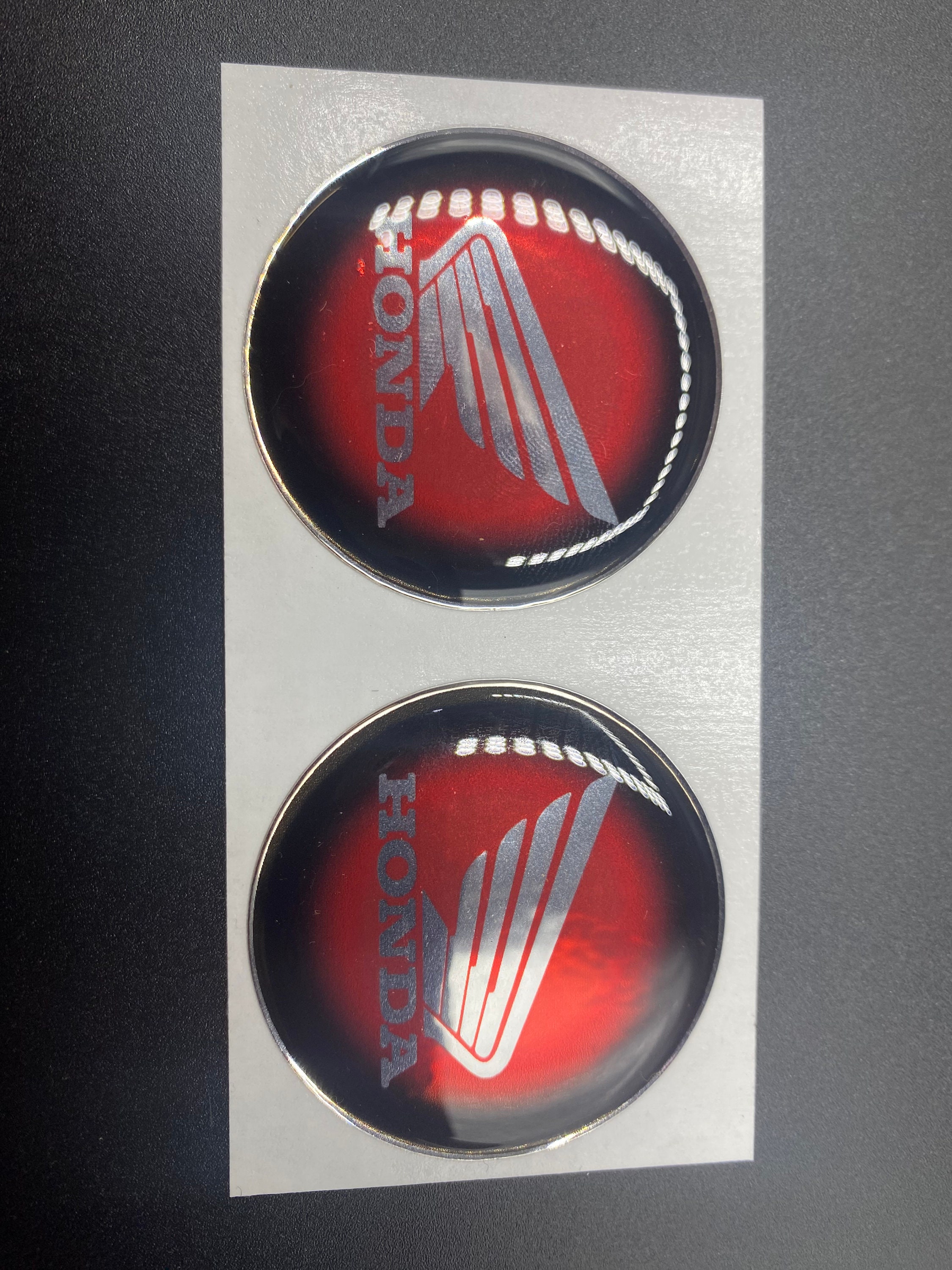 Sozius Dekor Schutz Gel Aufkleber Carbon Red kompatibel für Honda