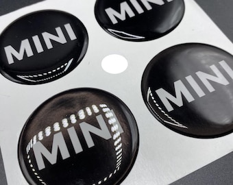MINI 3D resin hubcap sticker kit tuning