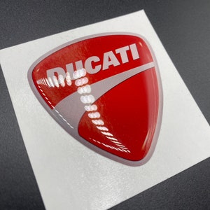 Ducati 3D epoxy domed sticker emblem