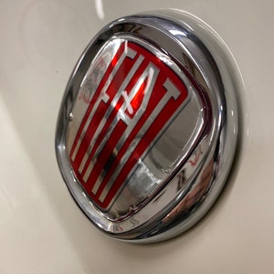 FIAT 500 BADGE emblem Fiat 500 vintage &#39;57 model emblem 3D Resin Tuning sticker