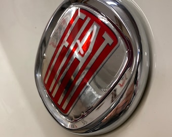 FIAT 500 BADGE emblem Fiat 500 vintage '57 model emblem 3D Resin Tuning sticker