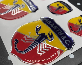 Emblem cover sticker compatible fiat 500 abarth 595 695