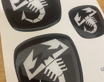 Scorpion Resin Stickers in Relief Compatible FIAT to be superimposed on the original friezes