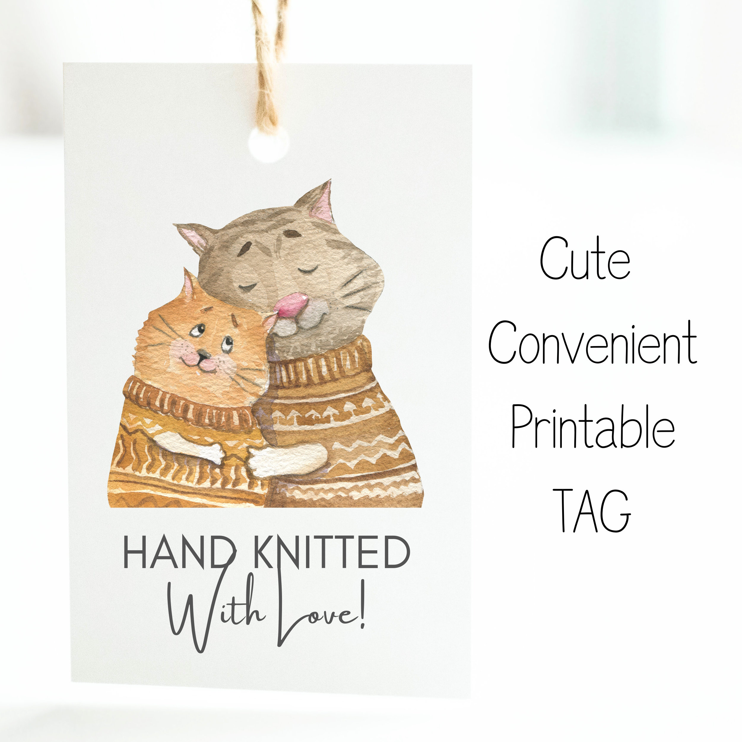 PRINTABLE Hand Crocheted With Love Gift Tags Crochet Labels Print at ...