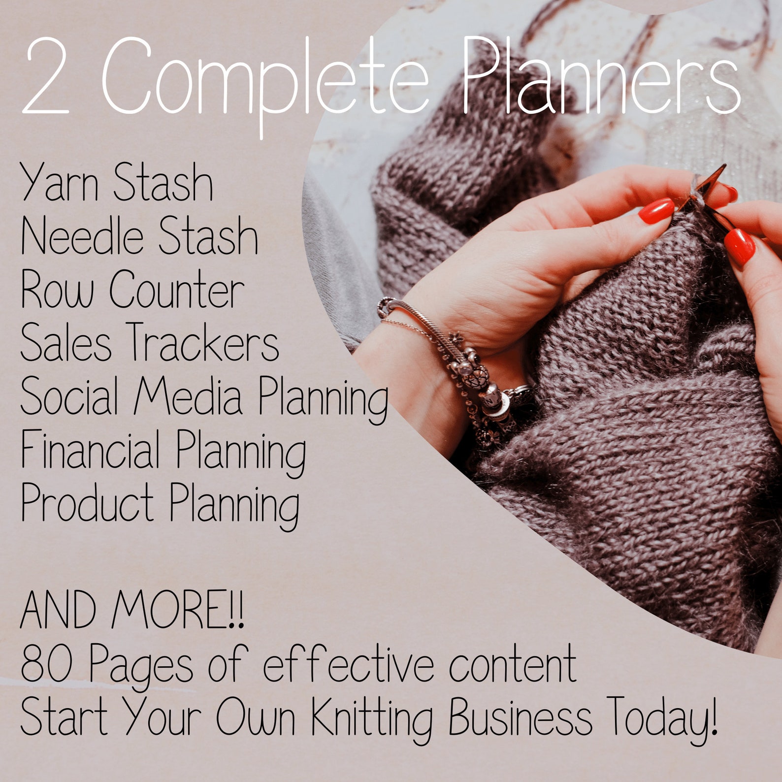 KNITTING PLANNER BUNDLE Printable Knitting Journal Knitters Project ...