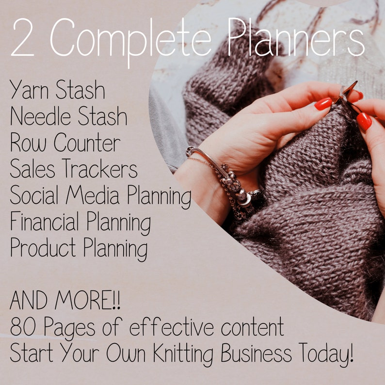 KNITTING PLANNER BUNDLE Printable Knitting Journal Knitters Project ...