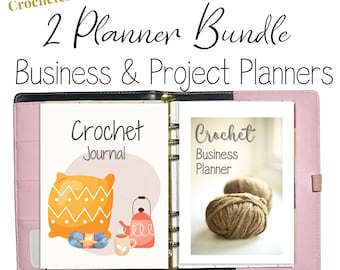 CROCHET Planner Bundle - Printable Crochet Business Planner - Boho Crochet Journal Printable