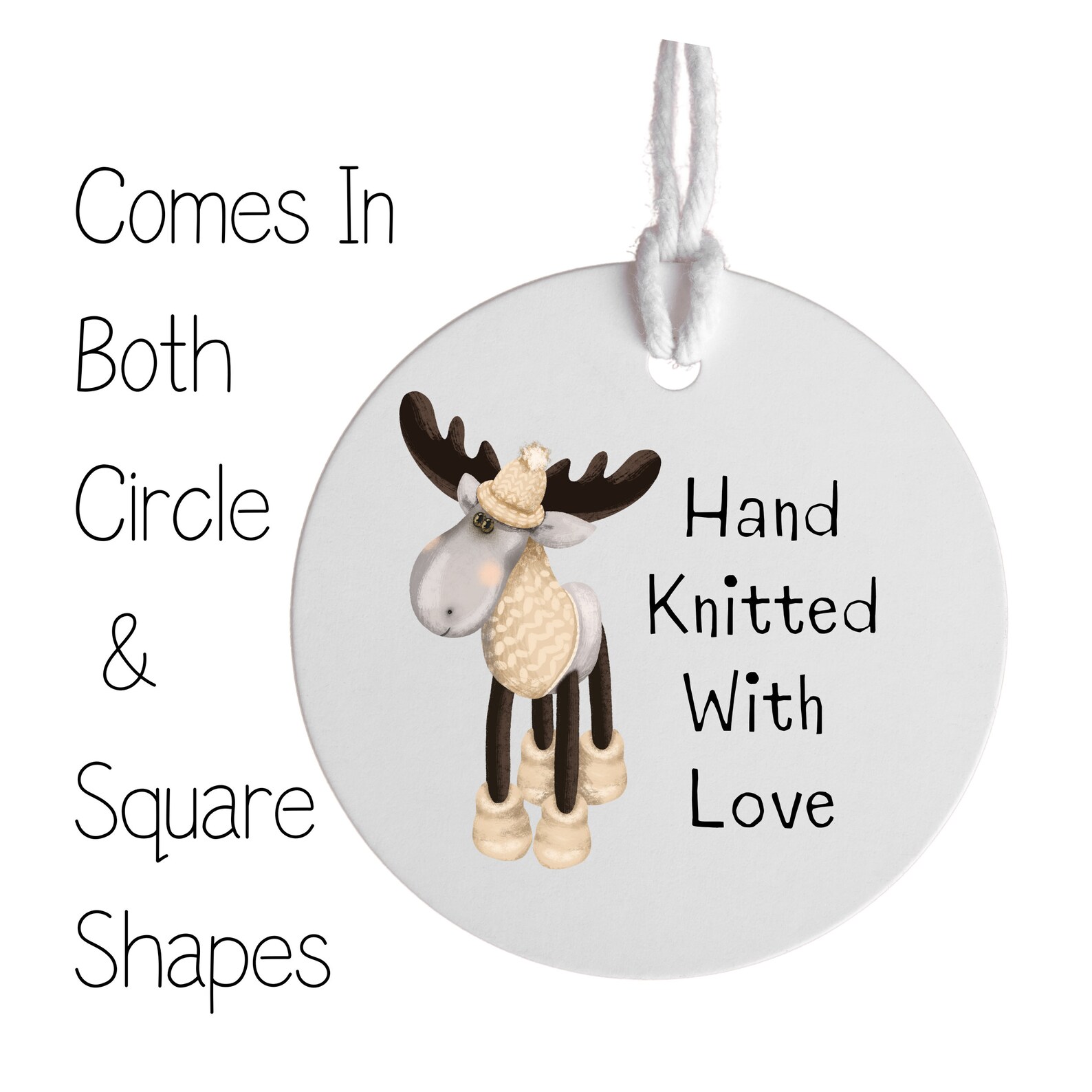 KNITTING Gift Tag Printable Hand Knittted With Love Knitting Label ...