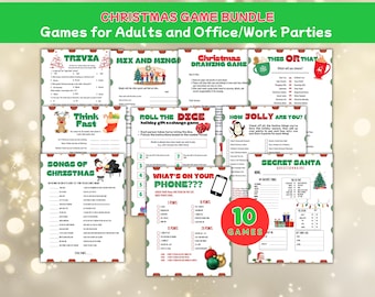 Adult Christmas Games | Family Christmas Games | Office Party Games | Fun Christmas Games | Christmas Trivia | Printable Christmas Games