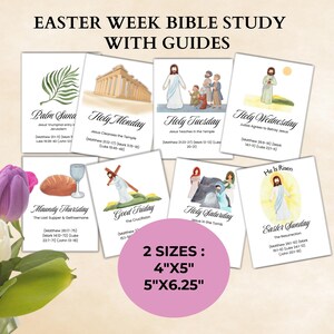 Holy Week Cards | Easter Story Countdown Cards | Printable Easter Activities | Easter Countdown | Easter Bible Study | Family Devotionals