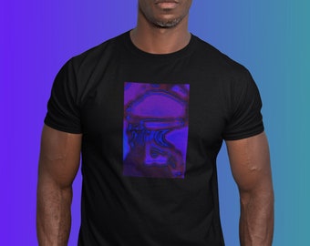 Surreal Blue and Purple Short-Sleeve Unisex T-Shirt
