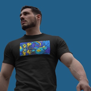 Surreal Man With Clocks Short-Sleeve Unisex T-Shirt