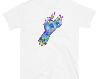 Neon Monster Hand Short-Sleeve Unisex T-Shirt