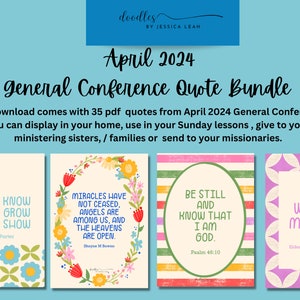 2024 April LDS General Conference Quote Bundle