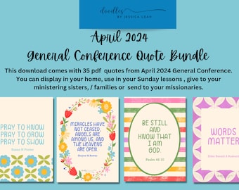 2024 April LDS General Conference Quote Bundle