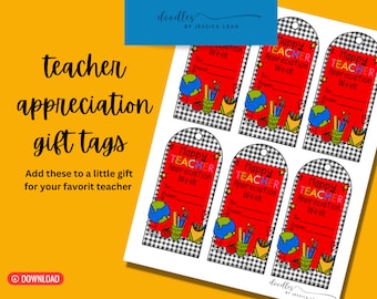 MINT Gift Tags, Printable Gift Tags, Teacher Appreciation Gift Tags - Etsy