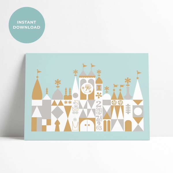 It's A Small World - DIGITAL INSTANT DOWNLOAD
