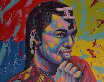 Maasai Moran Canvas Print: African Wall Art