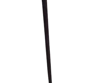 Hand Carved Ebony Walking Cane: African Maasai Style Hiking Stick