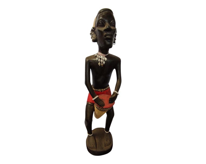On Sale African Hand-Carved Maasai African Drummer Figurine (Home Decor) Statue Unique Gift