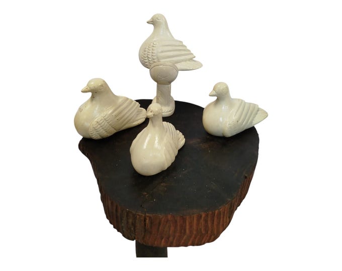 On sale!!Hand-Carved Bird Figurines - Decorative Set|Traditional Decor| Home Decor