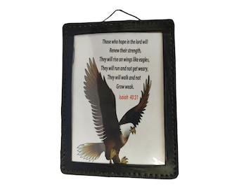 Hand-Painted African Wall Art :  Soar with Hope | Eagle Portrait Wall Art- Unique decor