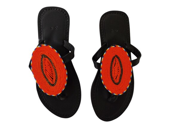 Vibrant Orange and Black Sandals birkenstock-1774ArizonaMilky-  main image 4