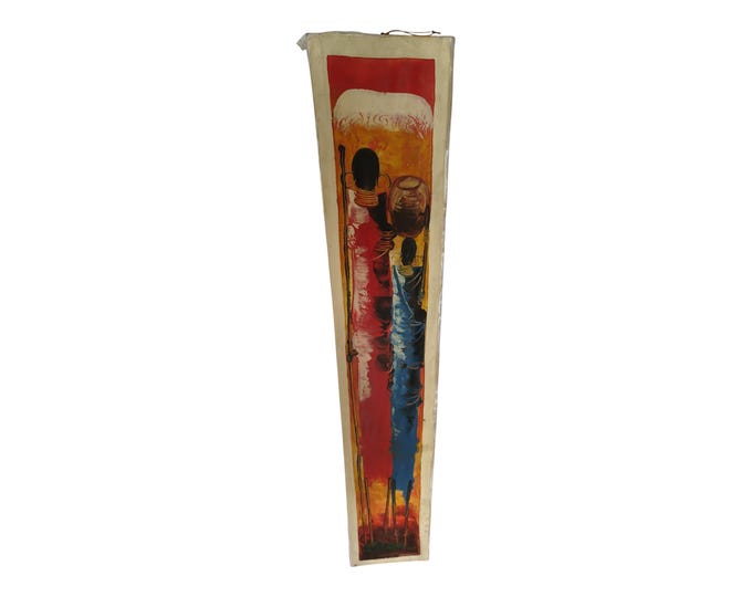 Hand-Carved Wooden Wall Art: African Village Scene with Elder, Mother, and Child - Office Decor- Unique Home decor