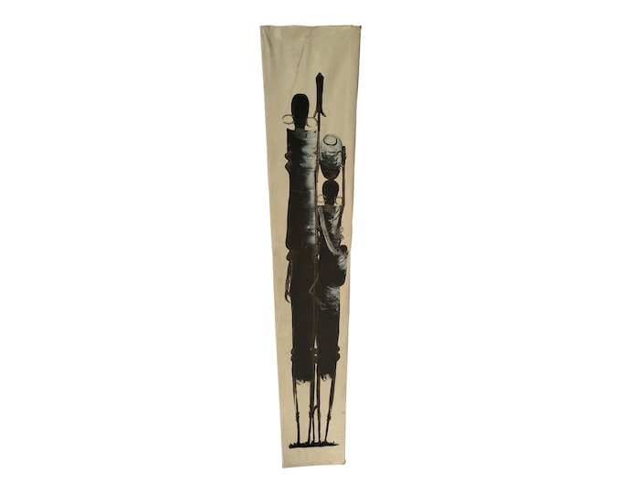 Hand-Carved Wooden Wall Art: African Village Scene with Elder, Mother, and Child - Office Decor- Unique Home decor
