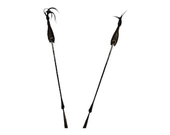 Maasai Warrior Spear Set: Hand-Forged African Tribal Art (Set of 2)